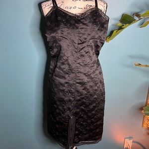 Nwot Betsey Johnson satin eyelet dress